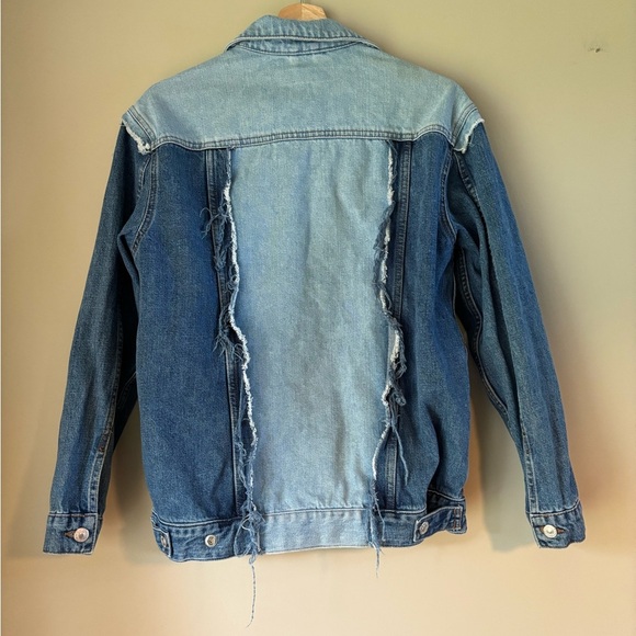 Topshop MOTO Distressed Denim Jacket - Picture 7 of 11